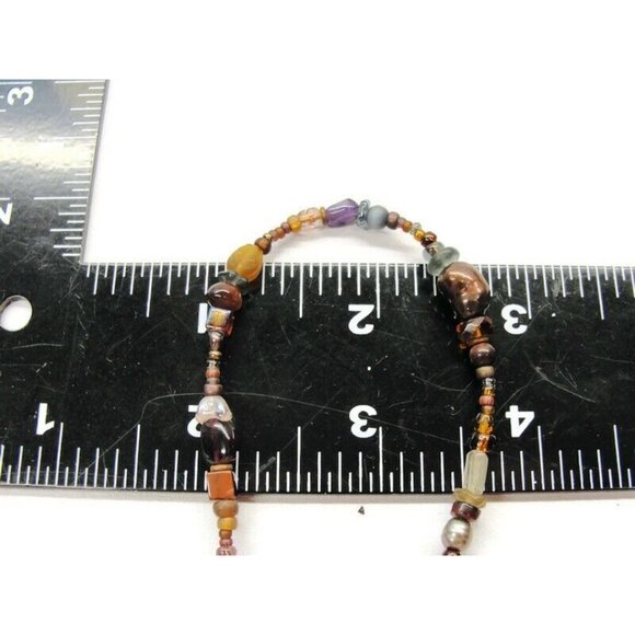 925 Sterling Silver Bracelet Multi Colored Natural Stones - Picture 6 of 6